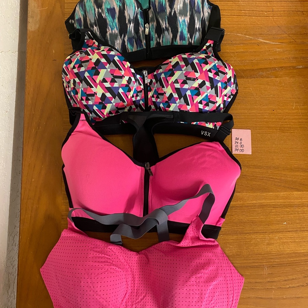 4 VSX Victoria’s Secret sports bra bundle